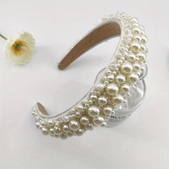 Faux Pearl Crystal Headband Hair Accessory Party Dress Up