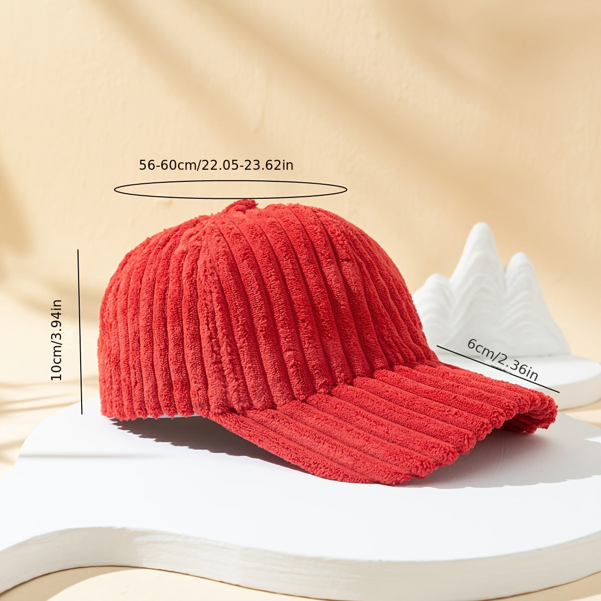 Corduroy Baseball Cap Autumn Winter Casual Cap