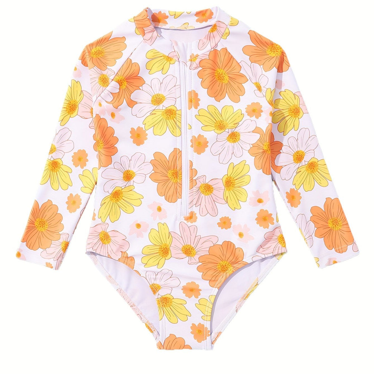 Girls Dreamy Flower 1pc Swimwear - Beach Vacation