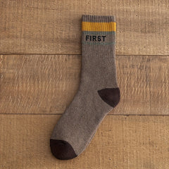 5 Pairs Letter Print Socks Mid Tube Women's Stockings