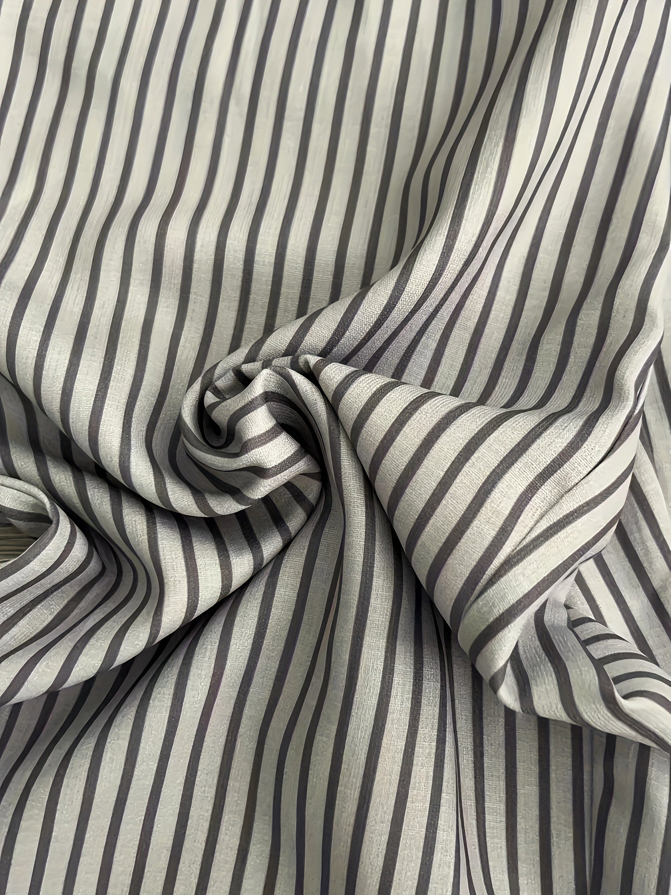  Women's Stripe Print Elastic High Rise Trousers