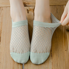 5 Pairs Geometric Pattern Low Cut Ankle Socks for Women