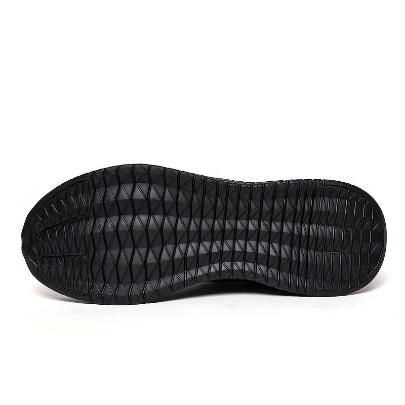 Men's Striped Walking Shoes Casual Outdoor Comfortable Lace up Sneakers