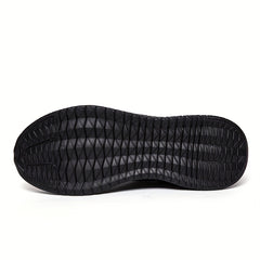 Men's Striped Walking Shoes Casual Outdoor Comfortable Lace up Sneakers