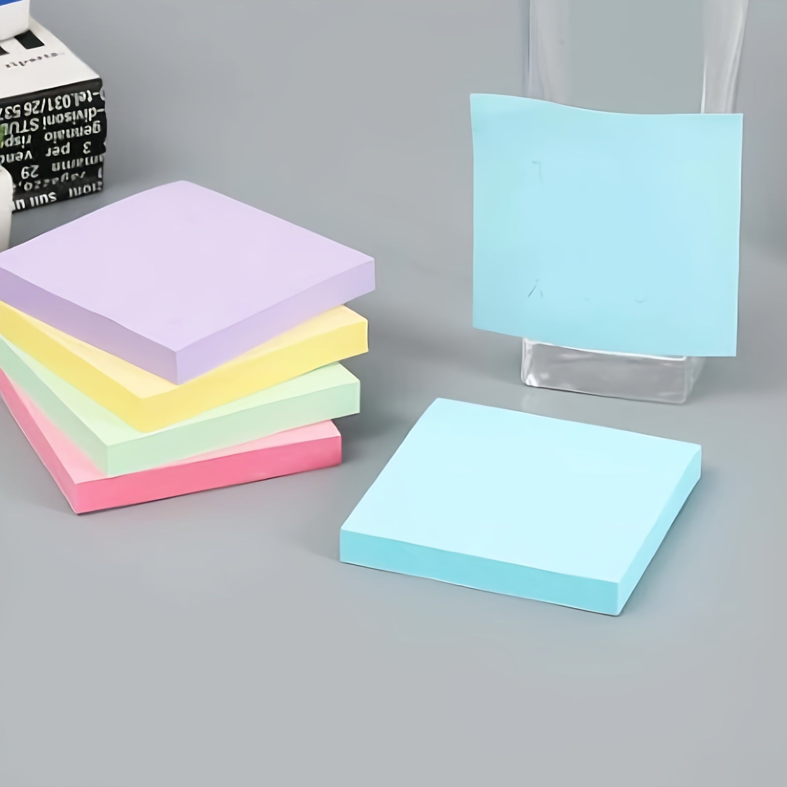 Fluorescent Sticky Notes Memo Pad Office Supplies 6 Pack