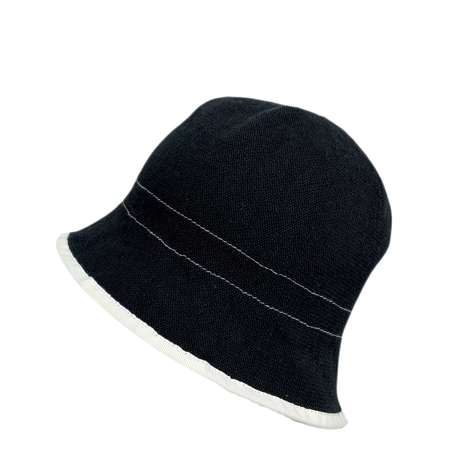 Cotton Bucket Hat Solid Sunscreen Foldable Cloche Women Outdoor