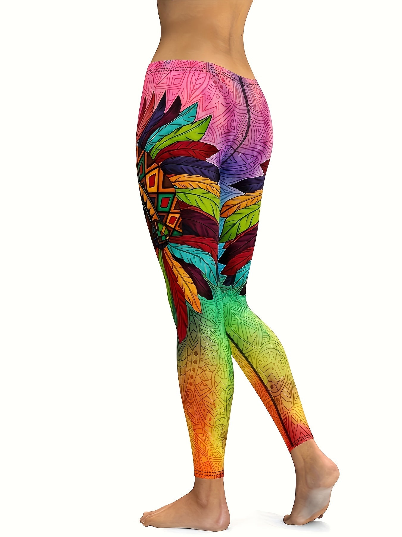 Women's Printed Leggings for Yoga & Fitness