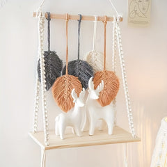 Bohemian Decorative Storage Board With Leaves 30cm