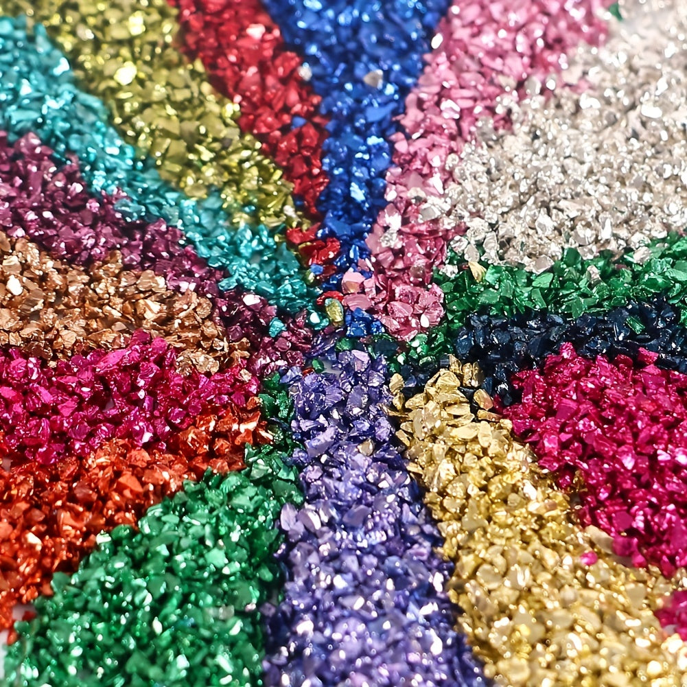 Crushed Glass Craft Glitter For Resin - Metallic Crystal Chips - 3g
