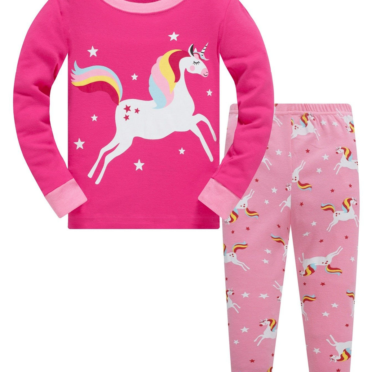 Girls Unicorn Long Sleeve Pajama Set