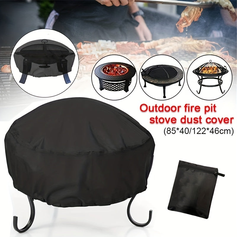Waterproof Round Fire Pit Cover Full Coverage Patio Fire Pit Cover