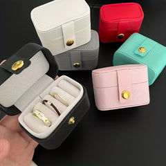Mini Ring Box PU Leather Waterproof Case for Wedding Gift