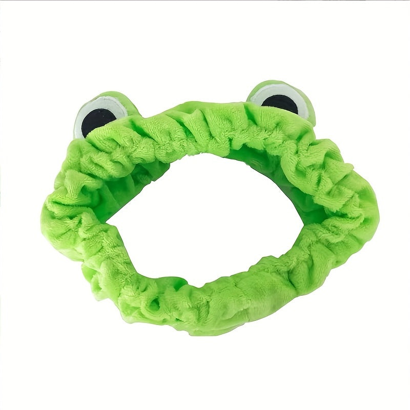 1pc Frog Cartoon Hairband Women's Face Headband Hairband