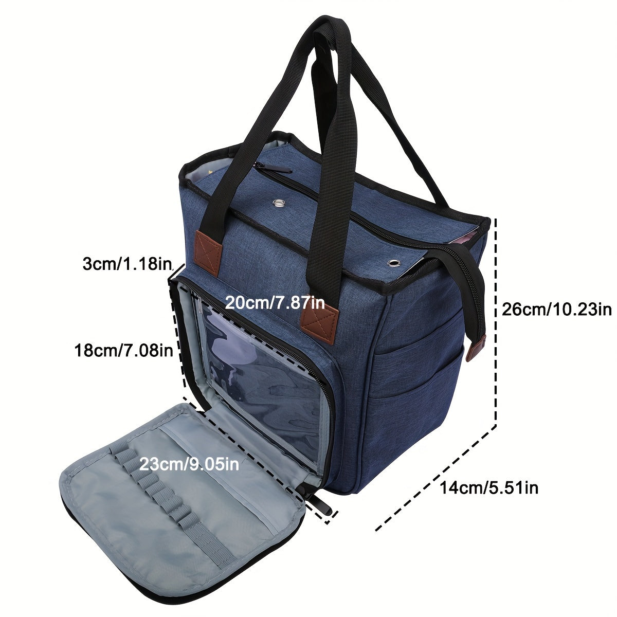 Knitting Yarn Organizer Crochet Storage Tote Bag Large Capacity