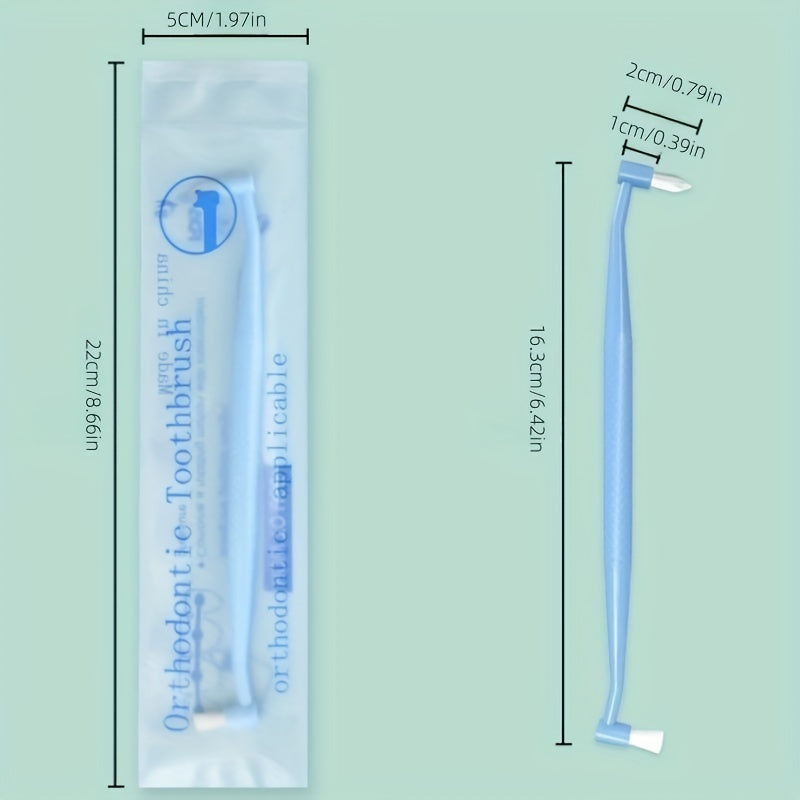 Orthodontic Double-headed Toothbrush Soft Bristle for Dental Gap