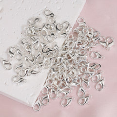 100pcs Lobster Clasps Bracelet Necklace DIY Hooks Chain Closure Jewelry Making