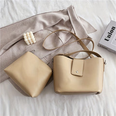 Minimalist Shoulder Bag with Purse for Work