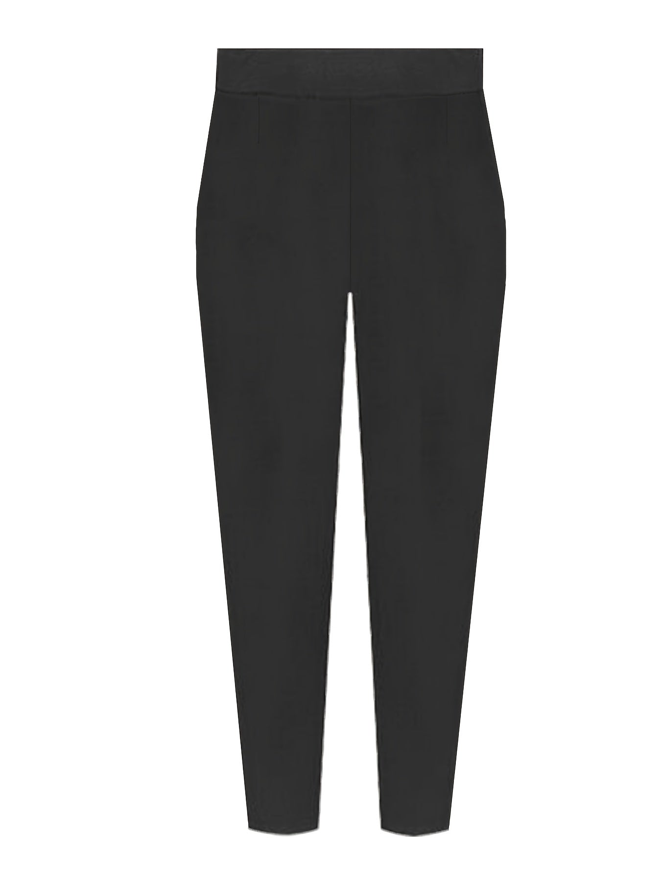  High Rise Pants With Pockets Casual Slim Tapered Pants