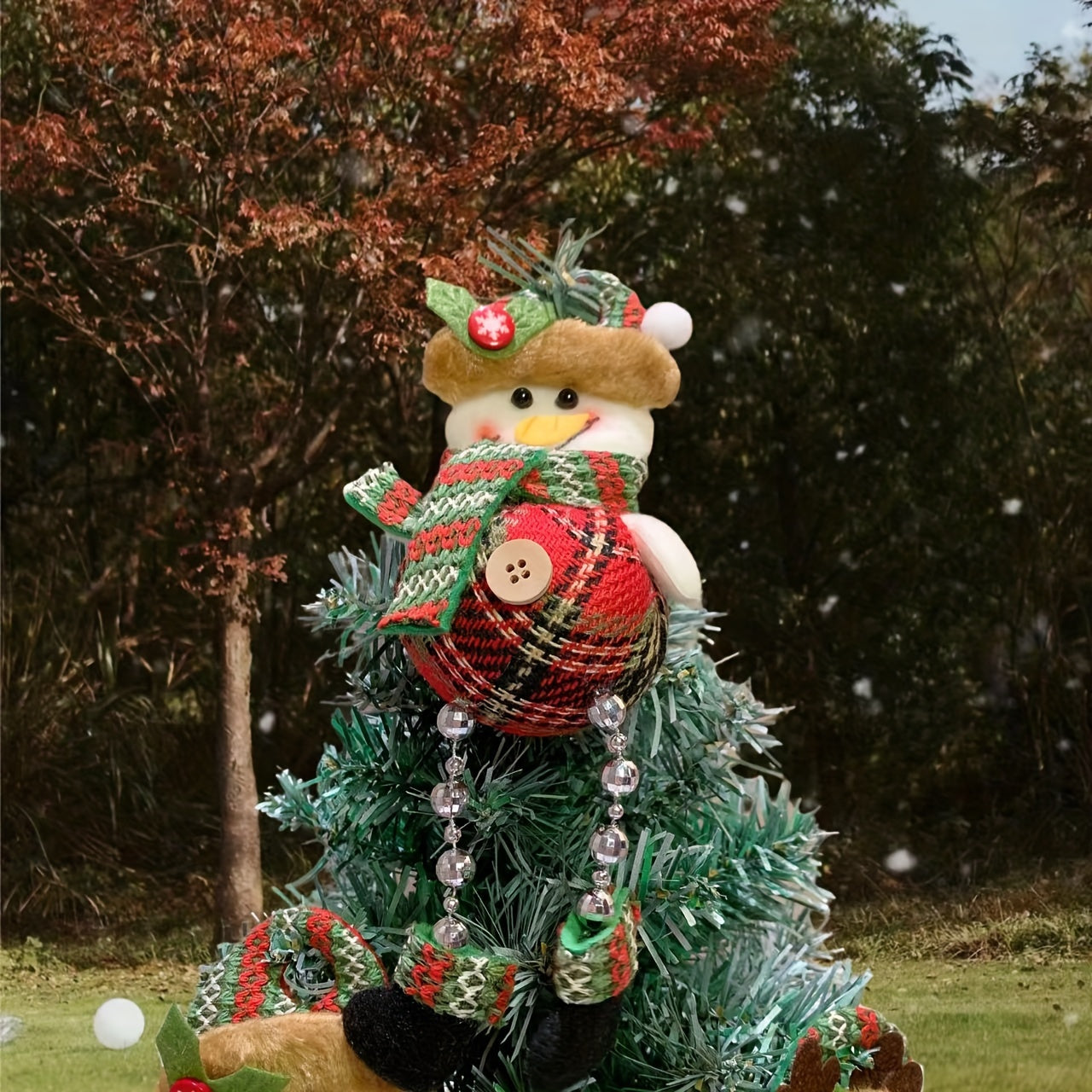 Christmas Hanging Decoration Snowman Deer Bear Doll Pendant