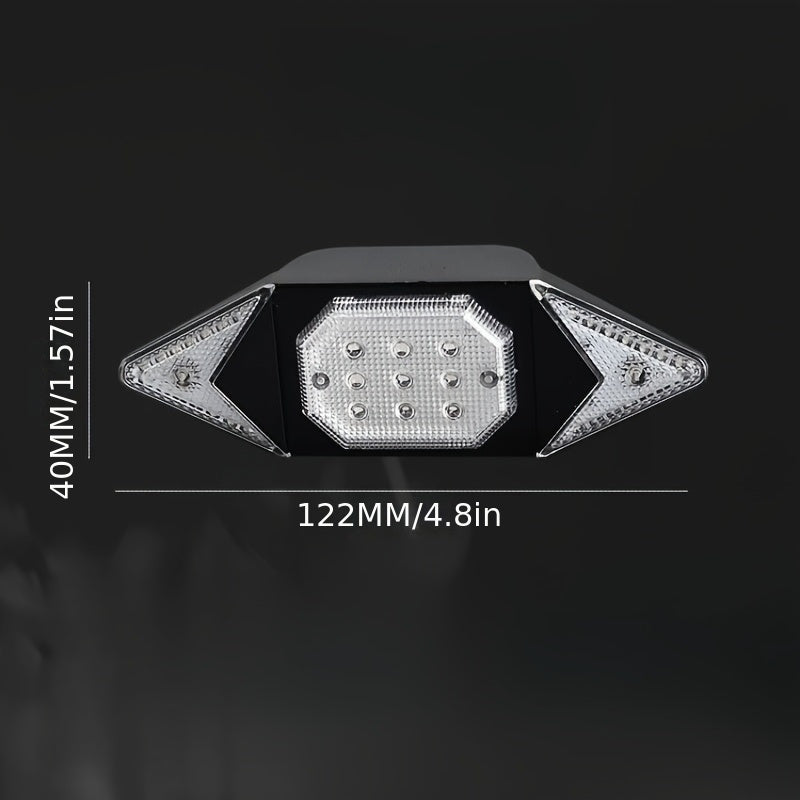 Rechargeable Bicycle Turn Signal Light Waterproof Bright Indicator