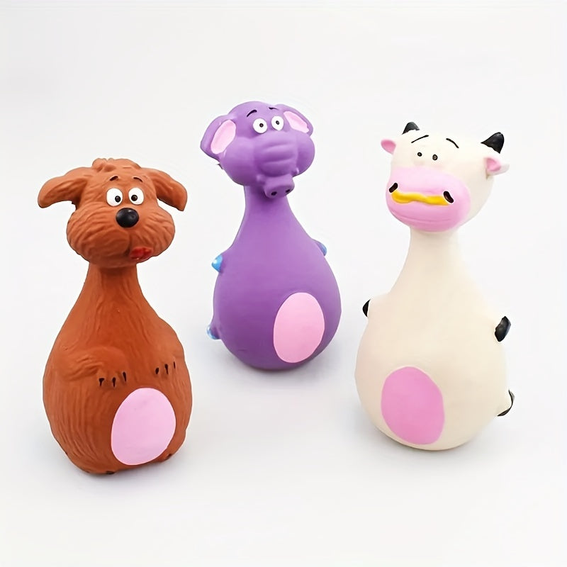 Pet Latex Toys Dog Toys Big Belly Cartoon Squeaky Toy For Dog Chew Toy Molar Toy