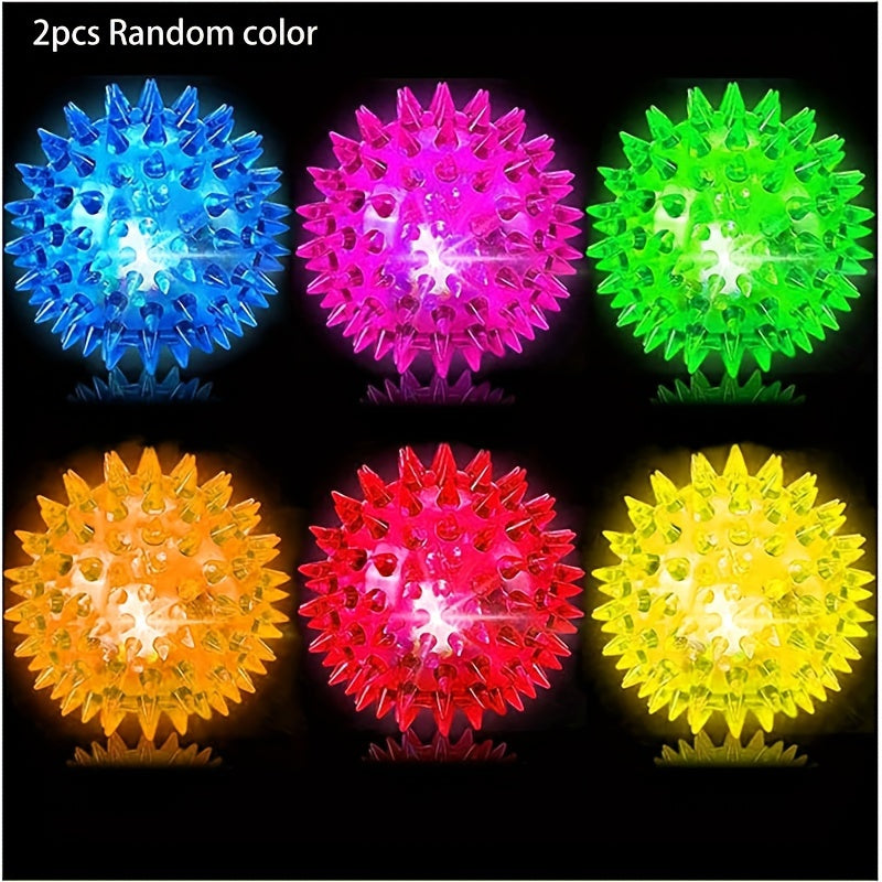 LED Flashing Spiky Sensory Stress Ball - Glow in the Dark - School Rewards
