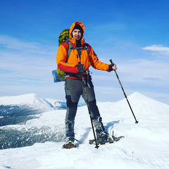 Lightweight Snowshoes Aluminum Snow Shoes w/ Trekking Poles & Bag