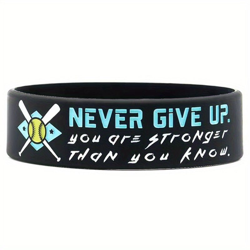 Motivational Softball Wristbands Sports Quotes Team Awards