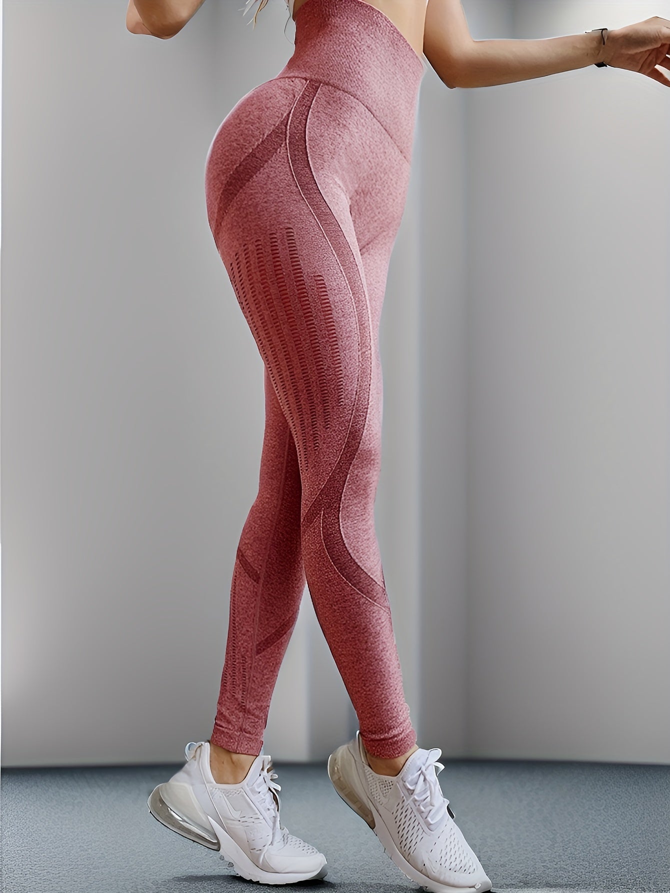  Colorblock High Rise Yoga Leggings