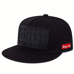 Advisory Patch Snapback Hat Hip Hop Block Baseball Cap Unisex