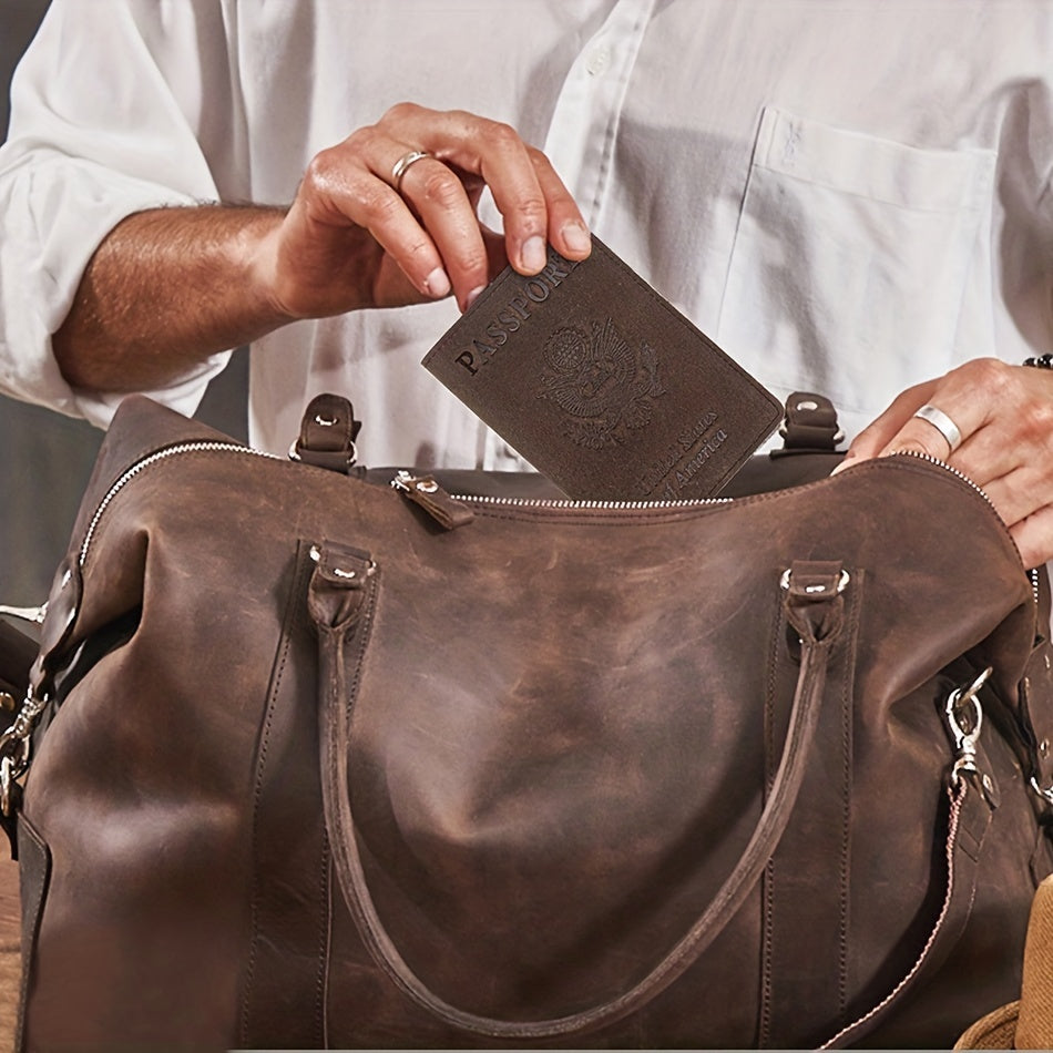 Leather Passport Cover Travel Holder for Cards