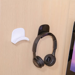 Plastic Halter Headphone Hook Curved Adhesive Holder