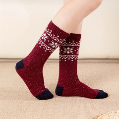 Geometric Pattern Mid Tube Socks Women's Stockings