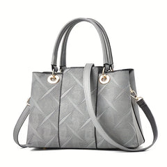 Classic Tote Shoulder Zipper Bag All Match Satchel Bag For Work