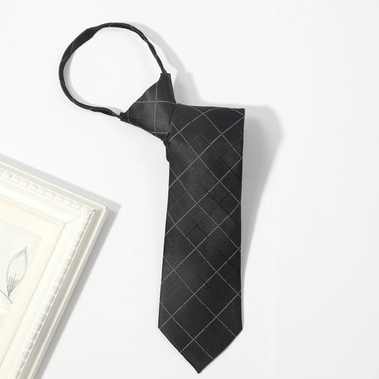 Men's Lazy Zipper Easy Pull Business Tie