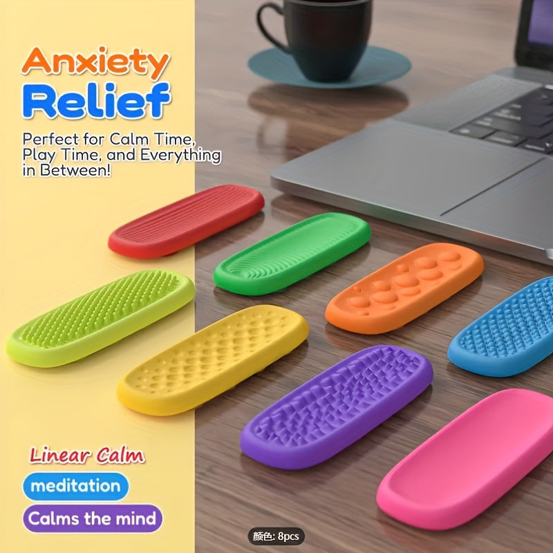 Silicone Sensory Fidget Toys for Adults Colorful Textured Relax Toys
