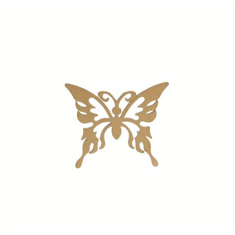 Animal Titanium Steel Butterfly Brooch Suit Decoration Corsage