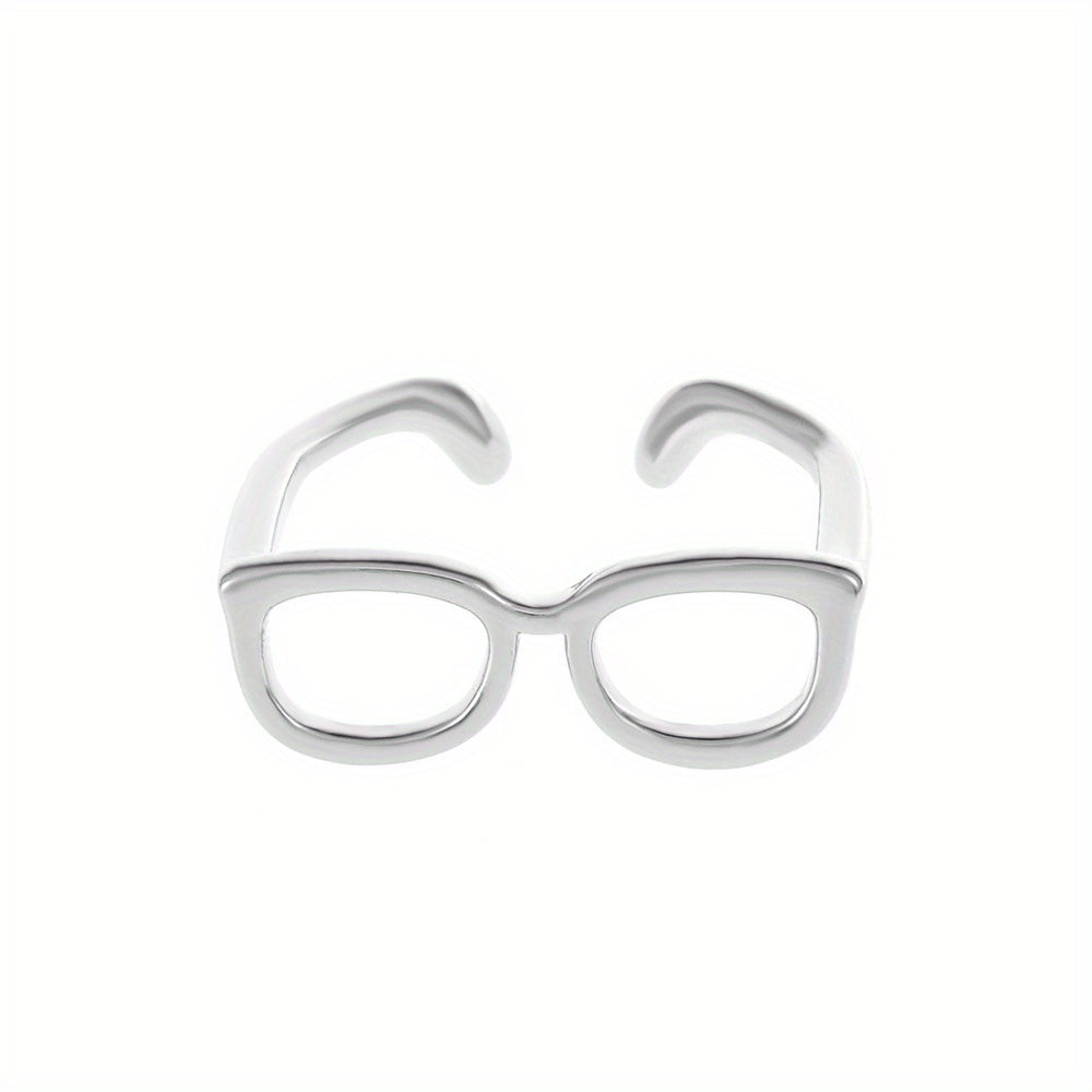 Adjustable Glass Ring 14k Plated Couple Ring