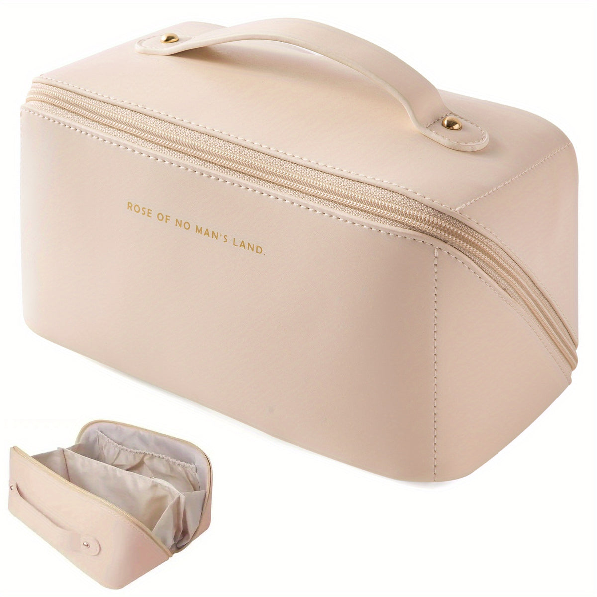 Portable Cosmetic Bag Letter Graphic Travel Storage Waterproof Toiletry Bag