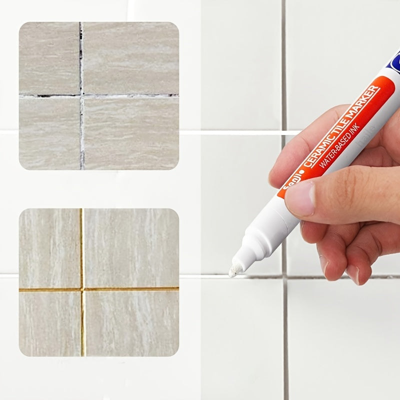Waterproof Tile Marker Grout Pen Wall Gap Pen for Bathroom Decontamination