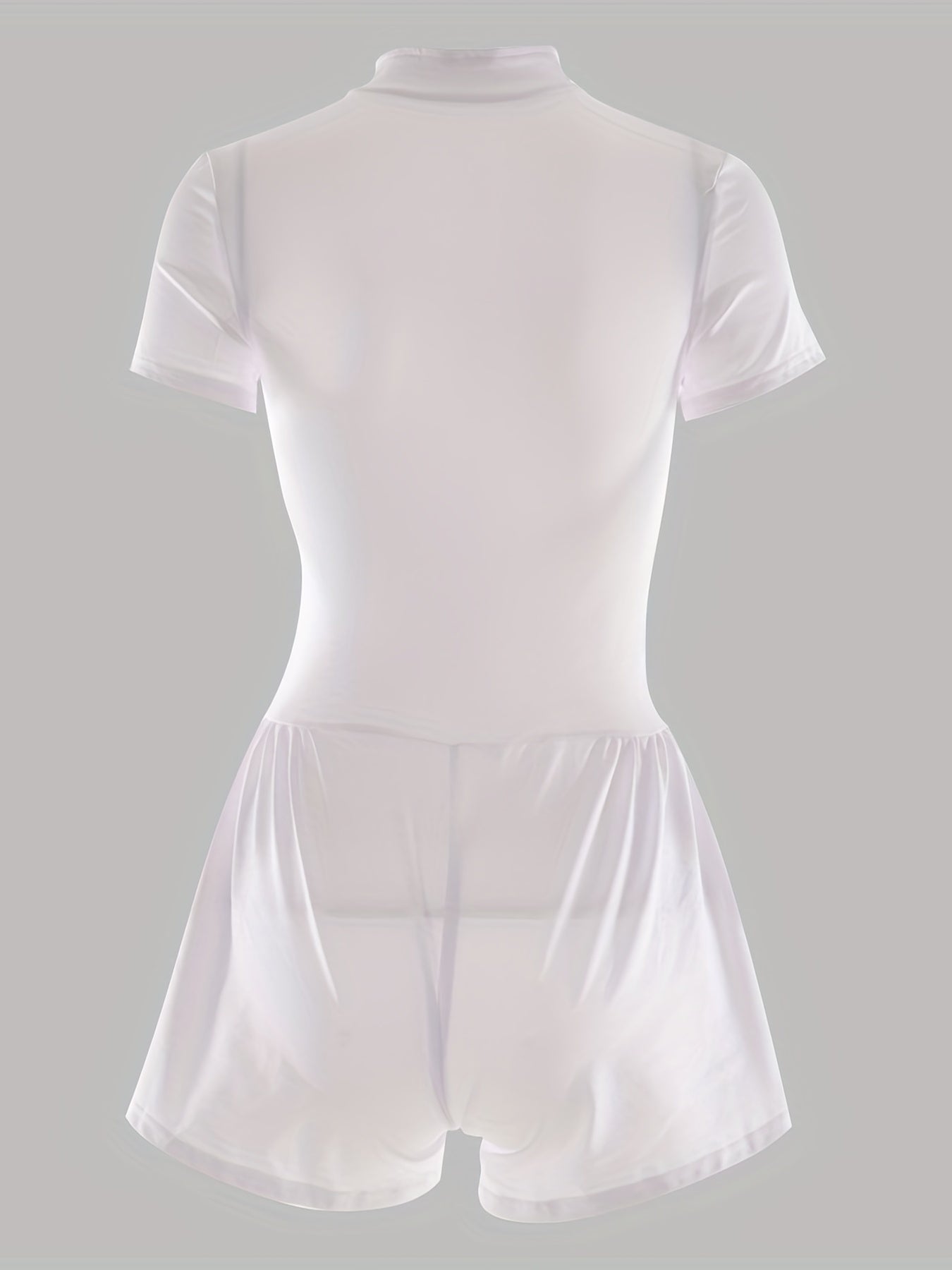 Short Sleeve Corset Jumpsuit Solid Casual Wide Leg Jumpsuit