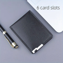 Men's Ultra thin Driver's Card Bag, Leather Credit Card Holder