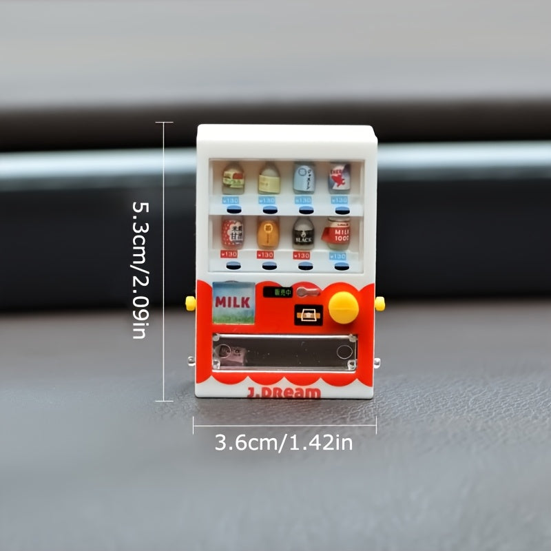 1:12 Scale Mini Vending Machine Sculpture for Micro Landscapes