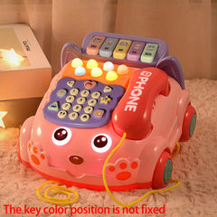 Baby Musical Phone Car Toy Early Education Simulation Seat Machine