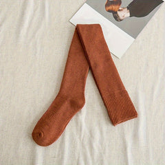Solid Thigh High Socks Over The Knee Stockings Women's Hosiery