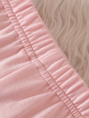 Casual Rabbit Print Little Girls 2pcs Set Long Sleeve Top Trousers