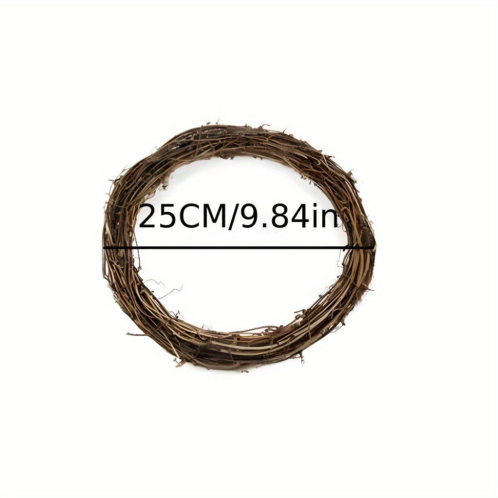 1pc Rattan Branch Wreath DIY Christmas Crafts Wedding Party Decor
