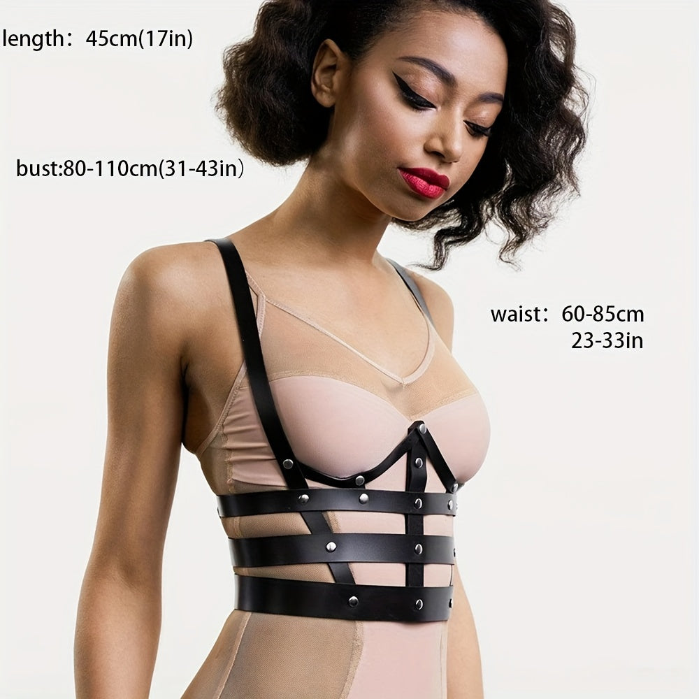 Gothic Chest Harness Belt Hollow Out Bra Strap for Women