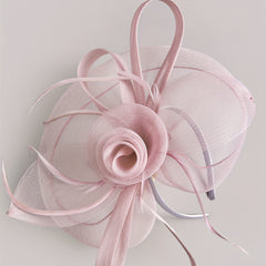 Women Flower Mesh Veil Headband for Wedding Hat Derbyhat Church Hat