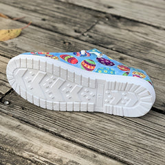 Women's Easter Egg Print Boat Shoes Lightweight Walking Flats Slip-on Sneakers